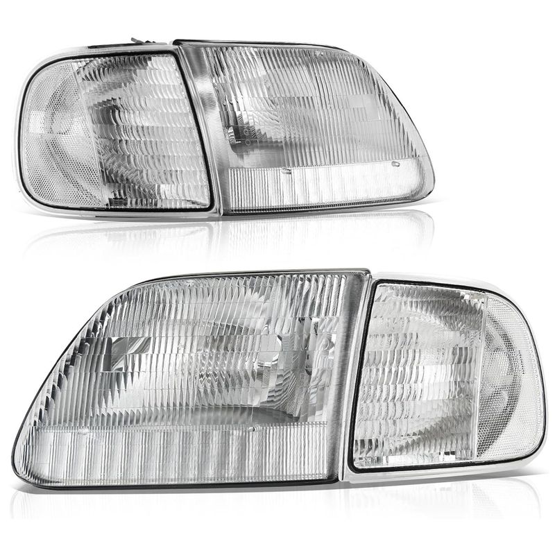 LED Headlights Assembly for 1997-2003 Ford F-150/97-02 Ford Expedition