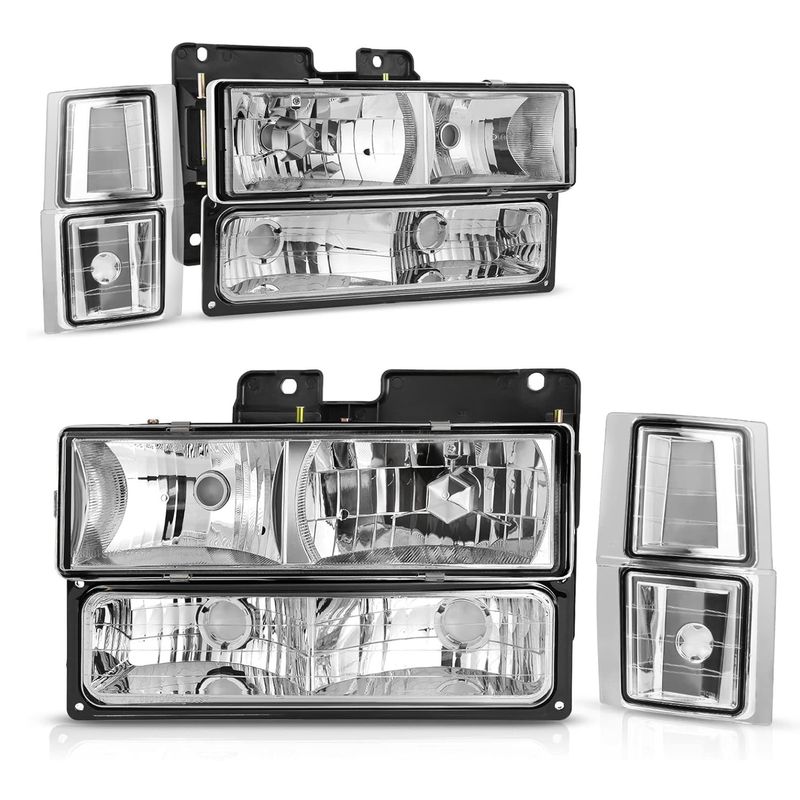 LED Headlights Assembly for 1994 1995 1996 1997 1998 Chevy C/K Pickup
