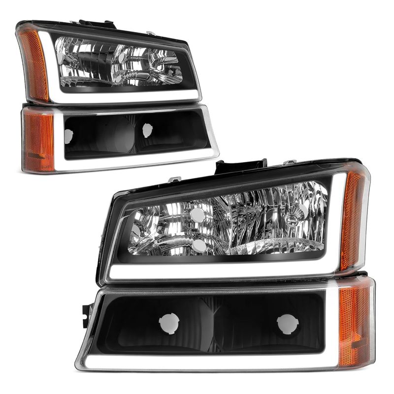 LED Headlights Assembly fits for 2003 2004 2005 2006 Chevy Silverado