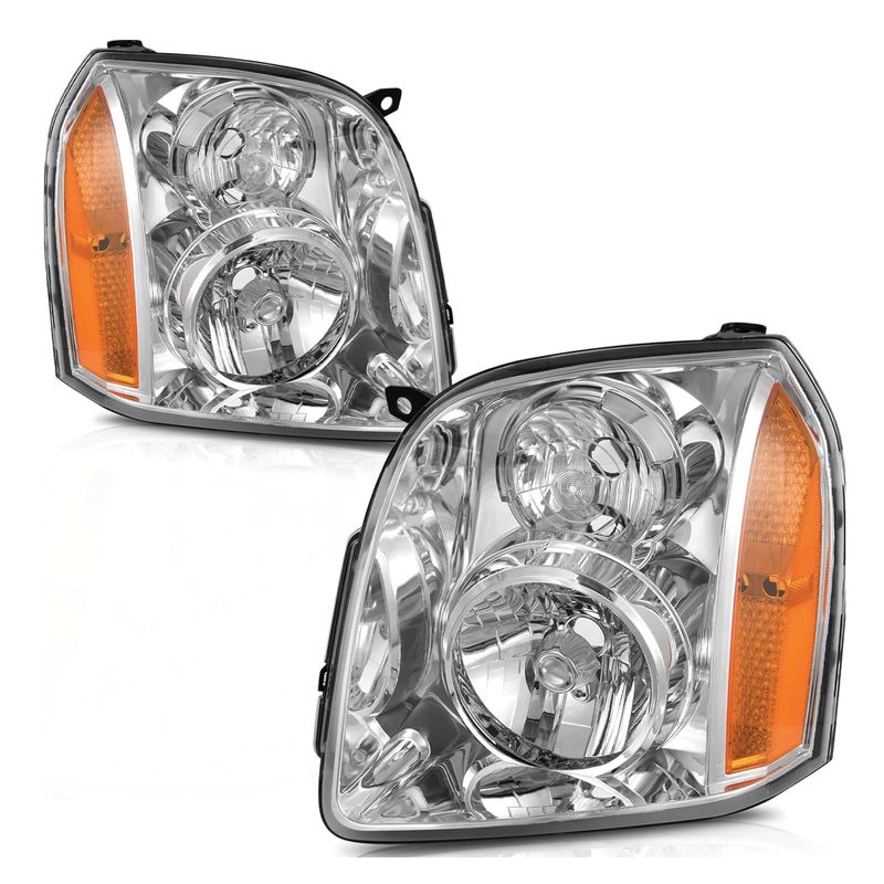  For 2007-2014 GMC Yukon Denali XL1500 2500 Headlights 07-14 Headlamps Left+Right