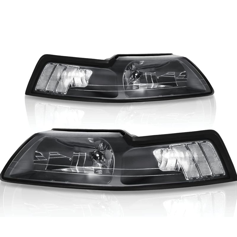 Headlight Assembly Compatible with 1999-2004 Ford Mustang