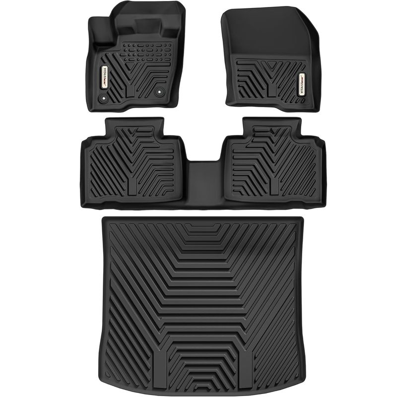Ford Edge floor mats, TPE floor liners, 2015 Ford Edge accessories, all weather car mats, custom fit floor mats, Edge cargo liner, YITAMOTOR, Edge SE ST Titanium Sport SEL