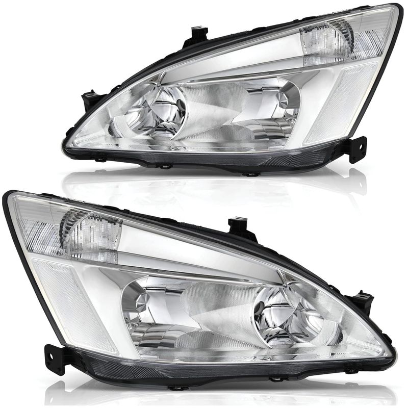 Headlight Assembly Compatible with 2003-2007 Honda Accord 