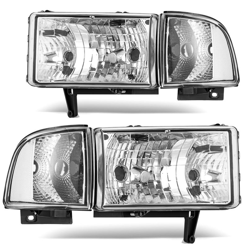 Headlights Assembly Compatible with 1994-2001 Dodge Ram 1500/1994-2002 Ram 2500 3500