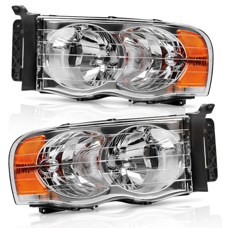 LED Headlights Assembly for 2002-2005 Dodge Ram Pickup Truck
