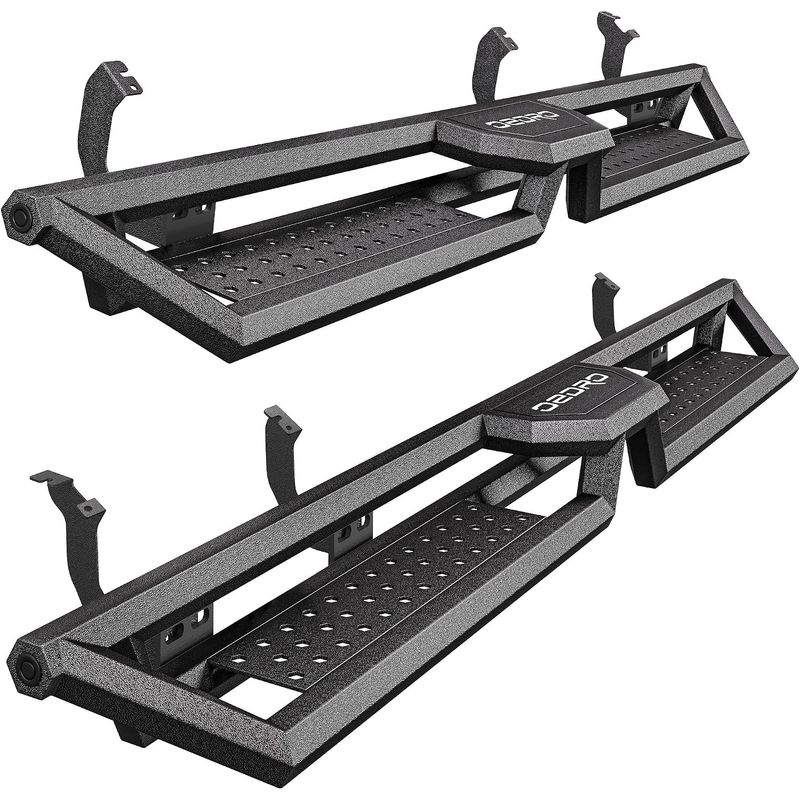 Toyota Tundra running boards, 2022-2026 Tundra side steps, Tundra CrewMax nerf bars, OEDRO running boards Tundra, 6.8 inch step bars, 3.5 drop step nerf bar, heavy duty steel side steps, bolt on running boards no drill, off road side steps Tundra, anti slip truck side steps, powder coated running boards Tundra, truck step bars CrewMax 4 door, pickup side steps Toyota Tundra, angular steel tube running boards, 550 lbs capacity side steps