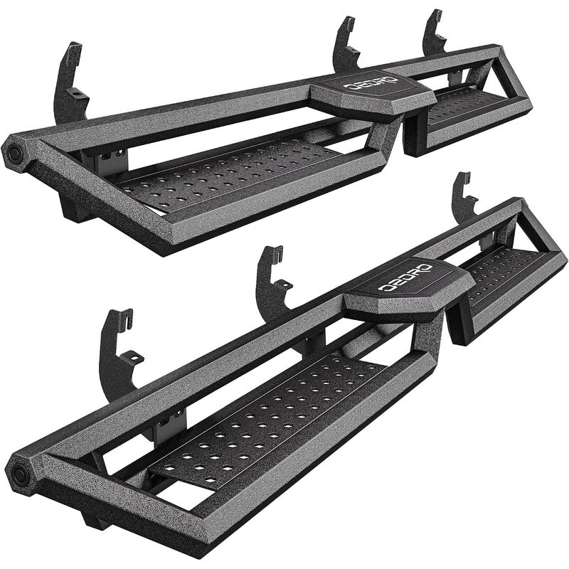 Chevy Colorado running boards, GMC Canyon side steps, 2015-2026 Colorado Crew Cab nerf bars, OEDRO running boards Colorado Canyon, 6.8 inch step bars Chevy truck, 3.5 drop step side steps, bolt on running boards no drill, heavy duty steel side steps Colorado, off road nerf bars GMC Canyon, anti slip truck steps Chevy, powder coated running boards Canyon, Crew Cab side steps 2015-2026, pickup truck running boards Colorado Canyon, angular steel tube steps, 550 lbs capacity nerf bars