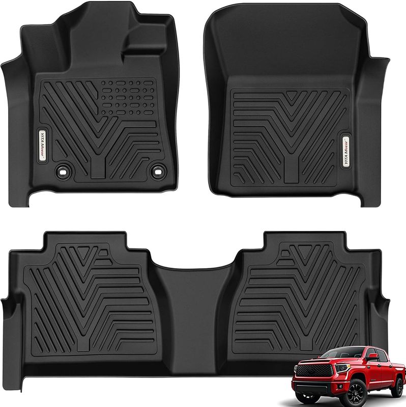 All weather protection car floor mats for 14-20 Toyota Tundra Double Cab