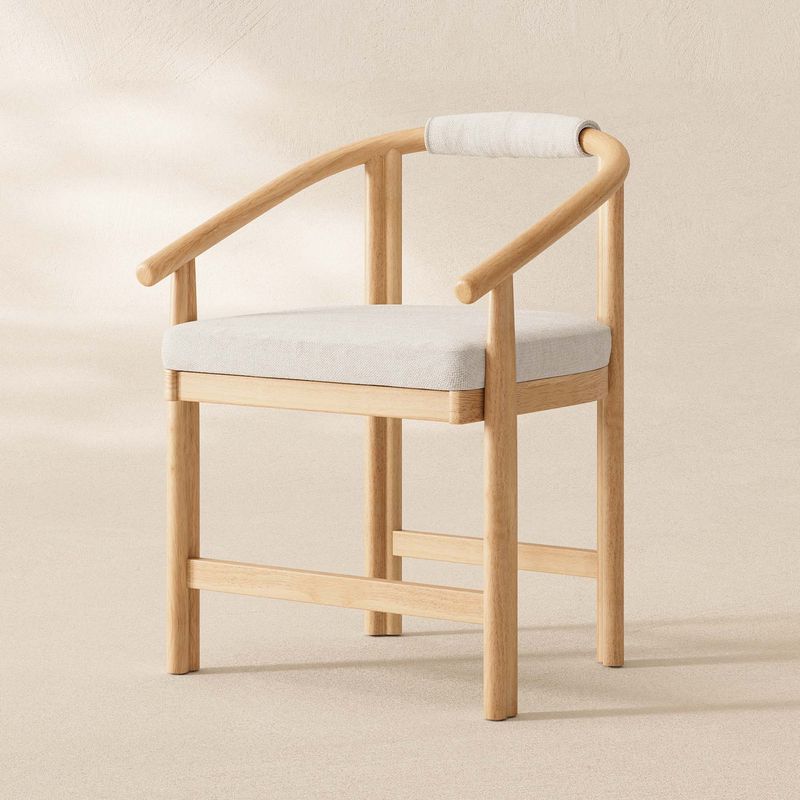 beige dining chair,scandinavian dining chair,barrel dining chair,curved back dining chair,wingback dining chair,dining table chair with arms,modern dining chair,mid century modern dining chair,solid wood dining chair,upholstered dining chair,dining chair fabric