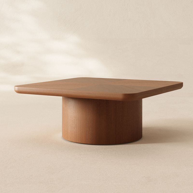 herringbone coffee table, rubberwood coffee table, 39 inch coffee table, rounded corner table, sustainable furniture, family safe coffee table, CPSIA certified, living room centerpiece
