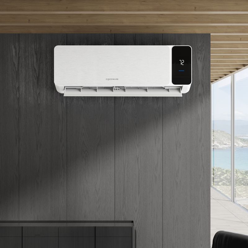 COZEWARE Visio Series 12000 BTU 20 SEER2 Ductless Mini Split AC with Heat Pump, 230V