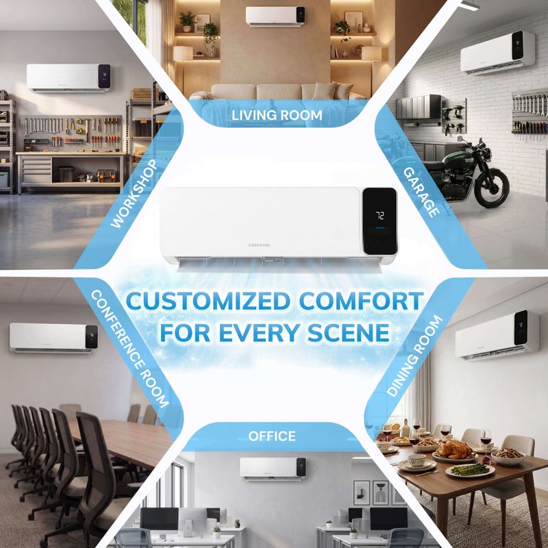 18000 btu mini split AC, providing customized comfort and fast cooling in every room