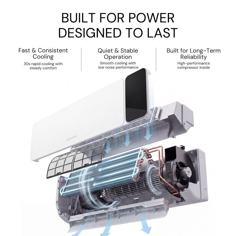 Powerful and durable mini split air conditioner engineered for long-term comfort and reliable performance