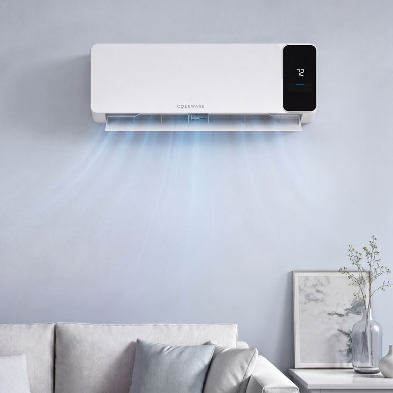 COZEWARE Visio Series 9000 BTU 18 SEER2 Ductless Mini Split AC with Heat Pump, 115V