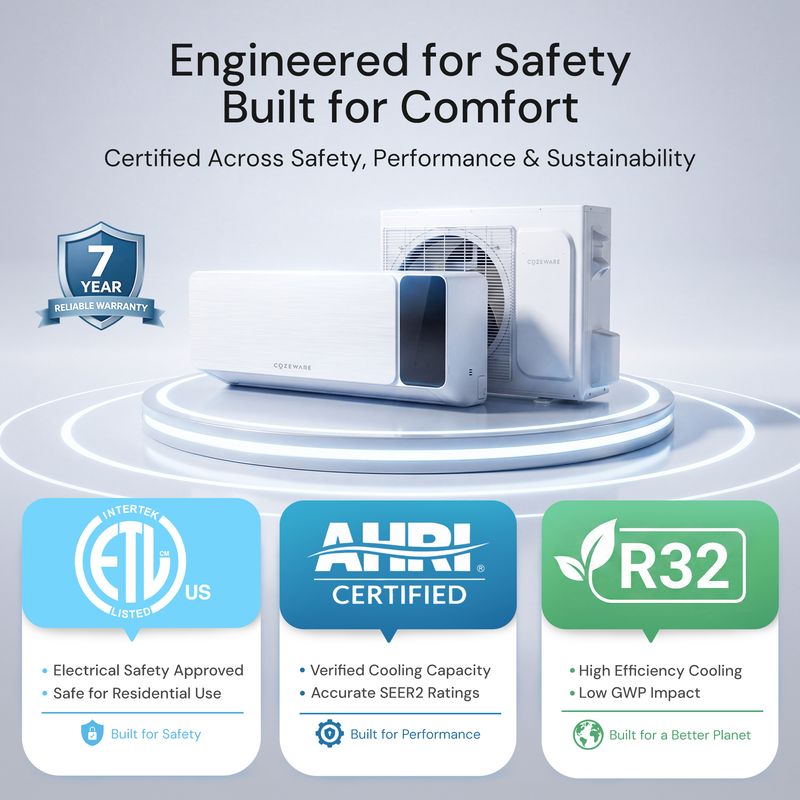 Get certified quality and real support with your ductless air conditioner