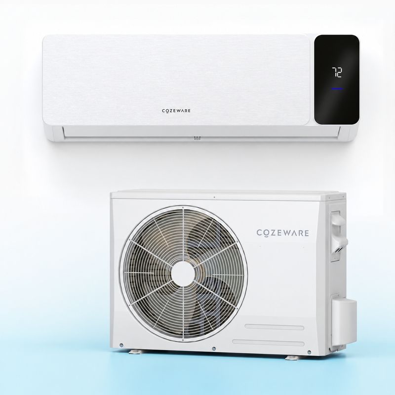 COZEWARE Visio Series 18000 BTU 20 SEER2 Ductless Mini Split AC with Heat Pump, 230V
