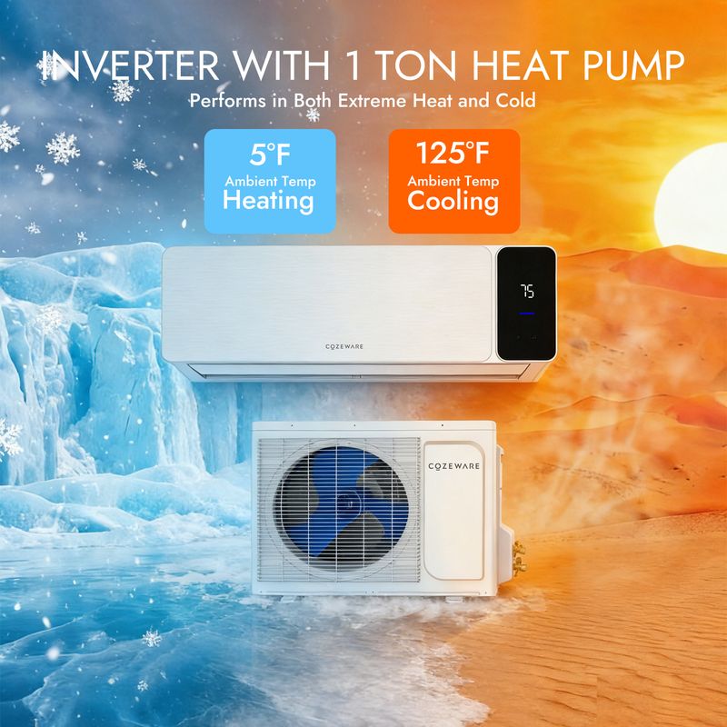 Extreme climate performance in our inverter mini split ac unit