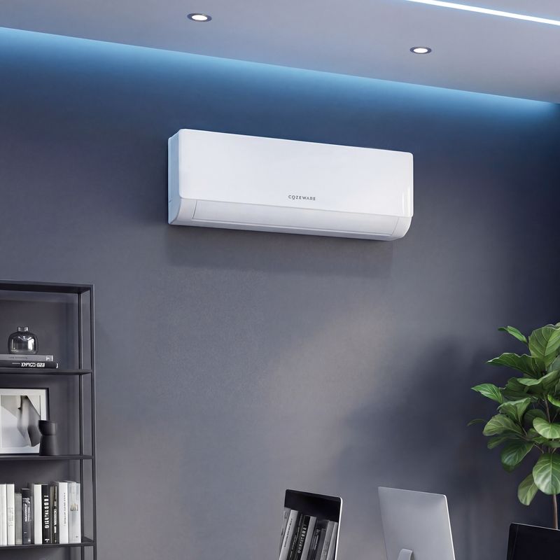 24000 btu mini split with AI in office