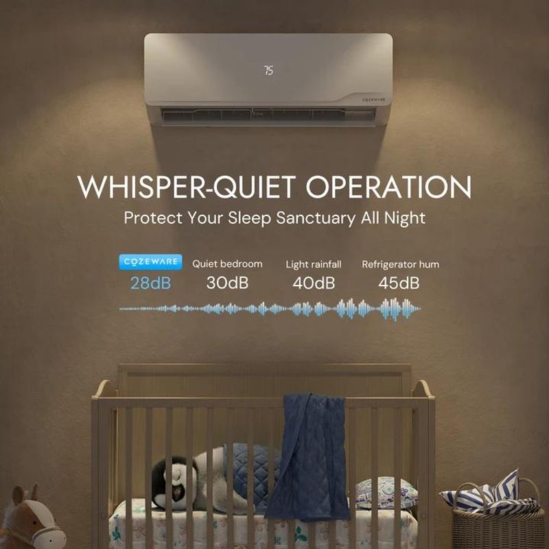 quiet operation of 9000 btu mini split