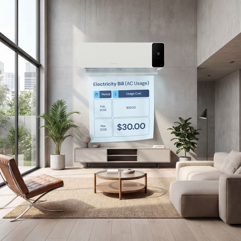 24000 btu mini split AC cuts energy costs – save around $60 every month