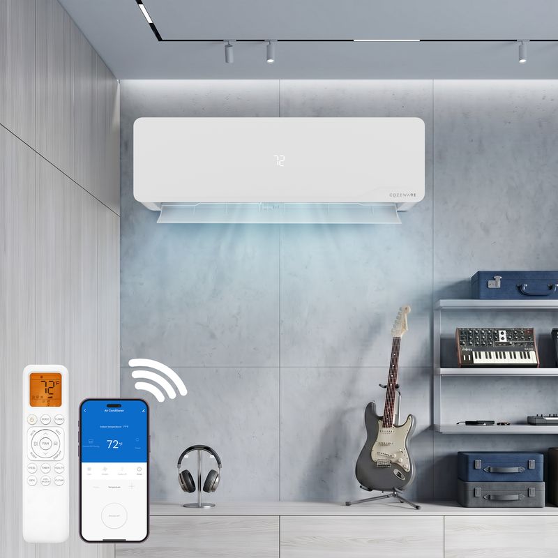 24000 btu mini split in living room