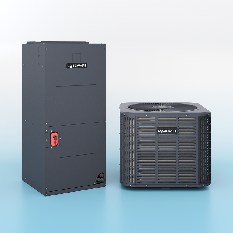 34000 BTU concealed ducted mini split air conditioner with 19 SEER2 inverter heat pump for whole-home heating and cooling