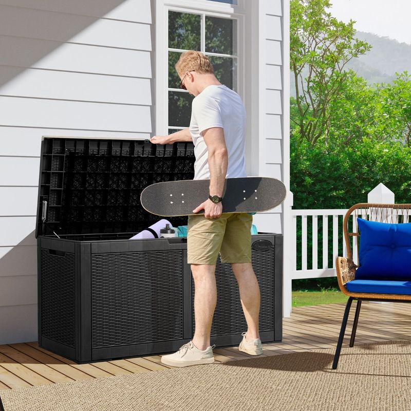 Yitahome 100 Gallon Large Patio Deck Box Furniture Outdoor Storage