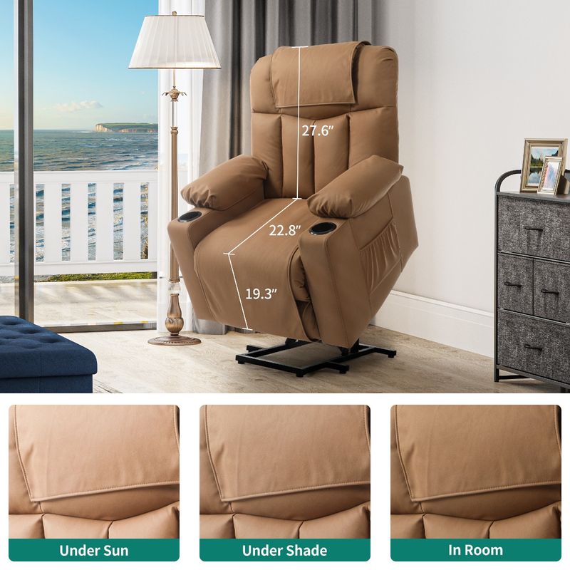 Yitahome Power Lift Recliner Chair PU Leather Recliner Chair with