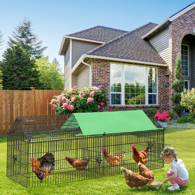 Yitahome Metal Chicken Coop, Large Chicken Run Rabbit Coop