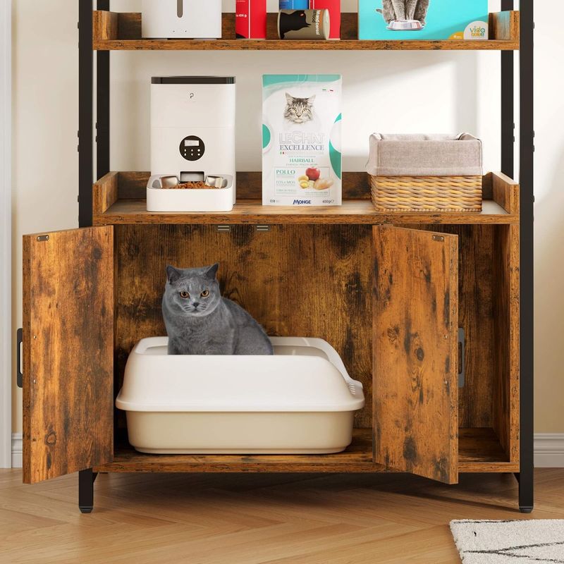 Litter top box bookshelf