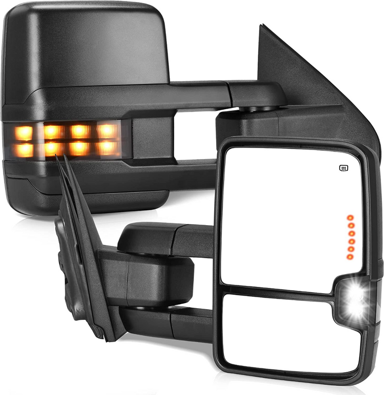 2PCS Power Heated Tow Mirrors For 2014-2018 Chevy Silverado GMC Sierra 1500