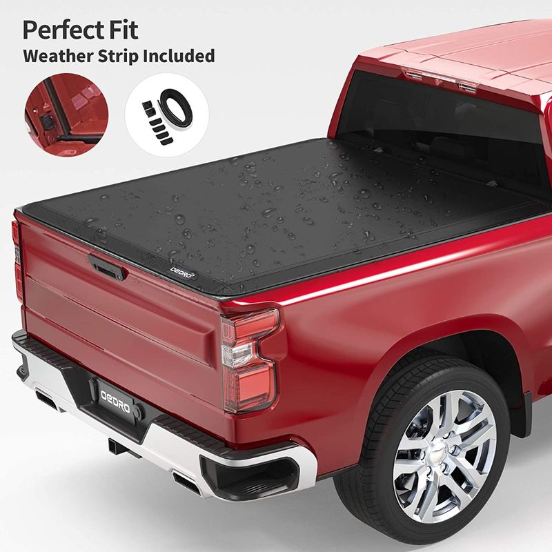 5.8ft Bed Soft Roll-Up Tonneau Cover Fits For 2019-2025 Chevy Silverado...