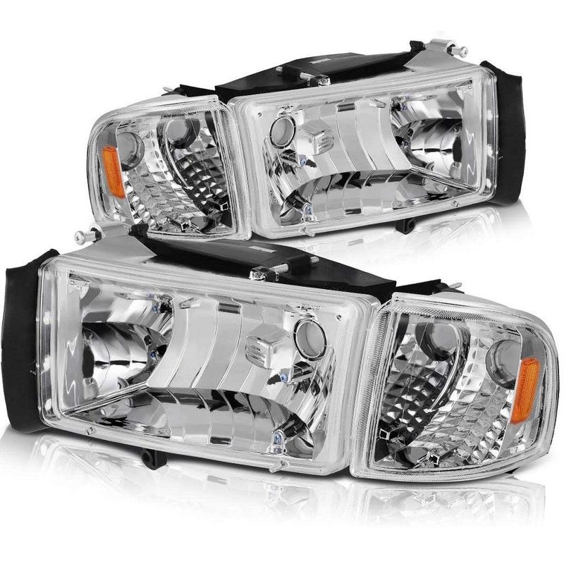 LED Headlights Assembly for 94-01 Dodge Ram 1500/94-02 Dodge Ram 2500 3500