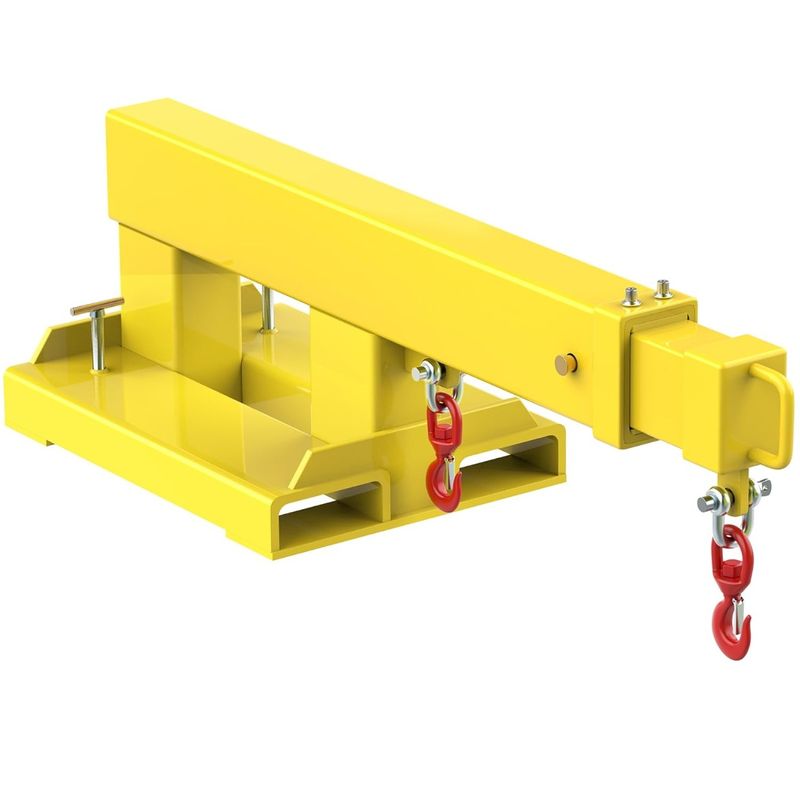 Fork Mounted Telescoping Crane Jib Boom 5500lb Lift Capacity