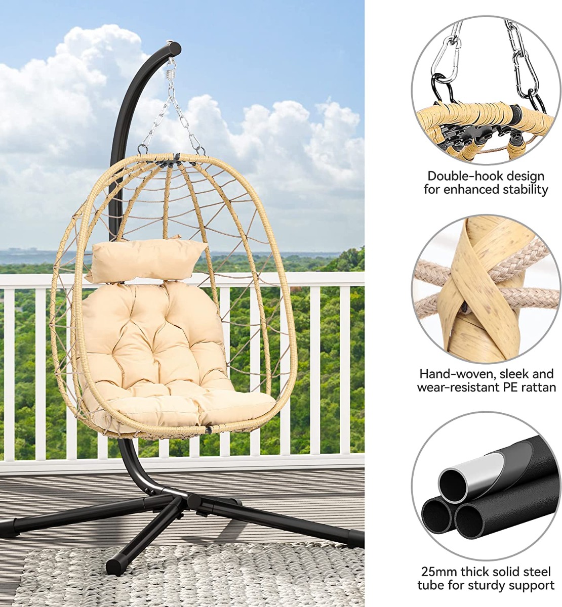 yitahome egg chair