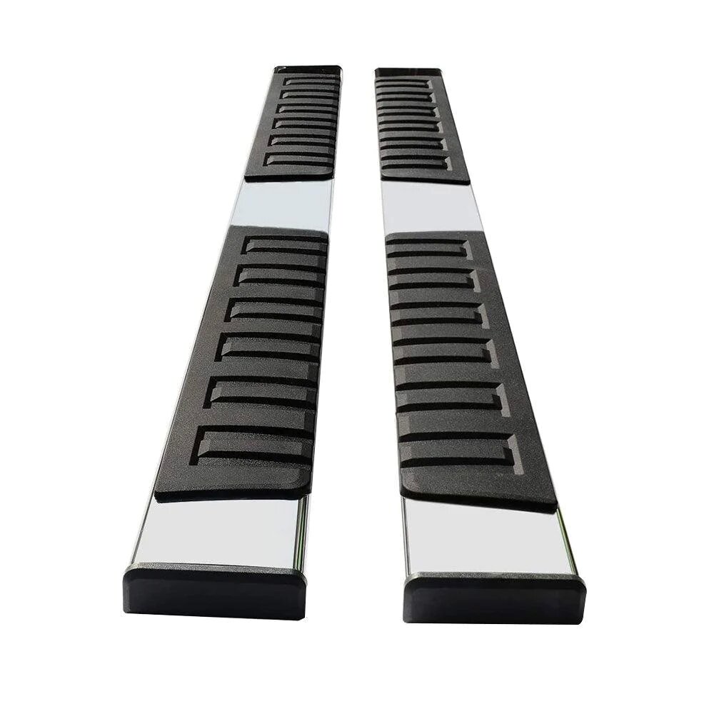 Side view of YITAMOTOR® 6 inches Running Boards For 2007-2018 Silverado/GMC Sierra 1500 & 2500HD 3500HD Crew Cab, 2019 Silverado/Sierra 2500HD 3500HD Side Step Ner
