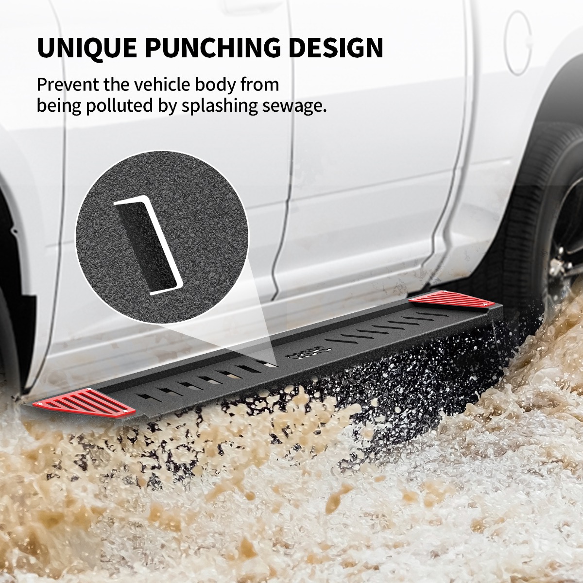Orion Motor Tech Running Boards – Dodge Ram 1500 Crew Cab 2019-2025, Drop Step, Q235 Steel