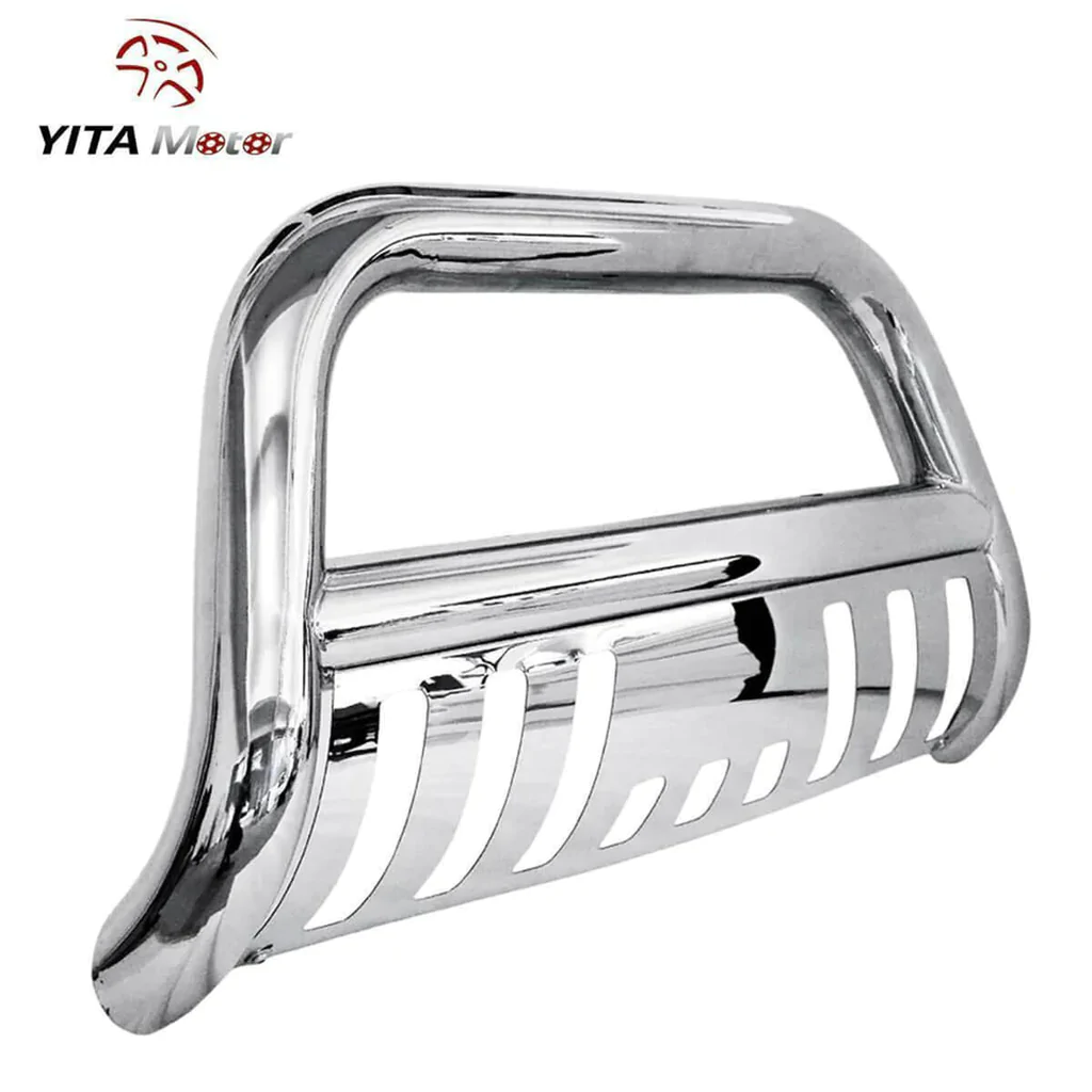 YITAMOTOR® 2005-2015 Toyota Tacoma Bull Bar Front Bumper Stainless Brush Push Grill Guard