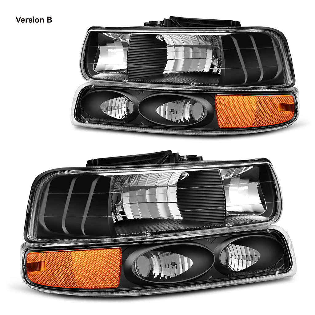 Side view of YITAMOTOR® Headlights For 99-02 Chevy Silverado 1500 2500/01-02 Silverado 1500HD 2500HD 3500/00-06 Tahoe Suburban