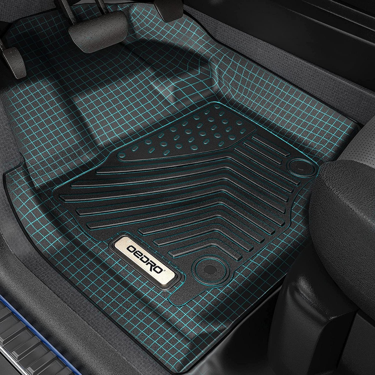 Side view of OEDRO Floor Mats for 2021-2025 Nissan Rogue (No Rogue Sport or Select Models)
