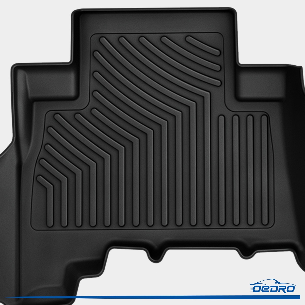 OEDRO All-Weather TPE Floor Mats For 2013-2024 Toyota 4Runner (7-Seater) – 3rd Row Liners, Front & 2nd Row – Black, 4pc Set - View #3