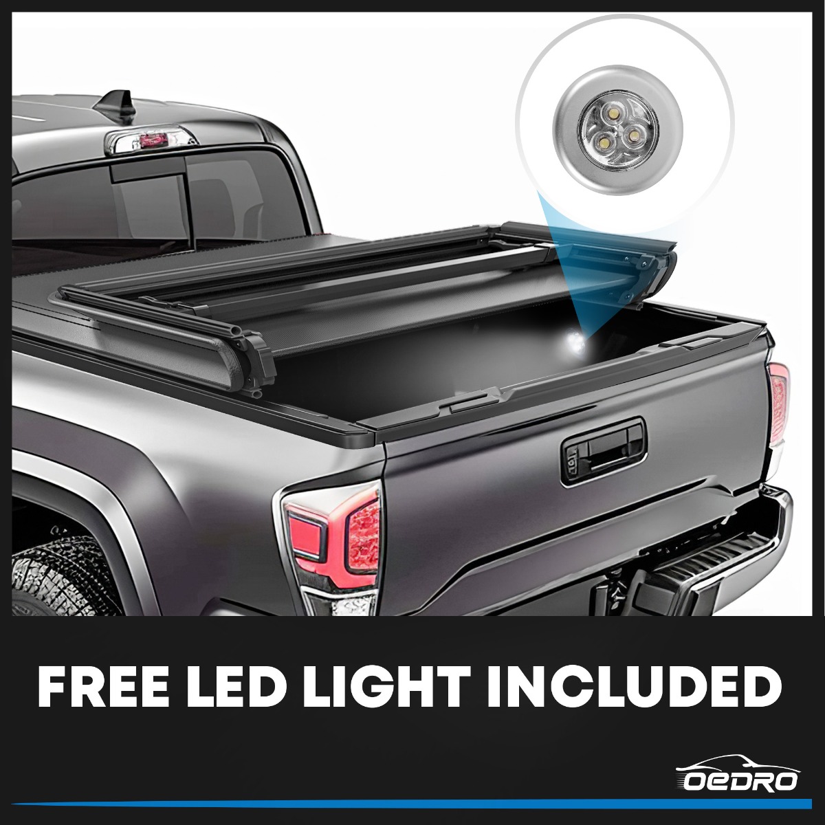 5FT Hard Tri-Fold Tonneau Cover For 2024-2025 Toyota Tacoma – OSIAS, Waterproof