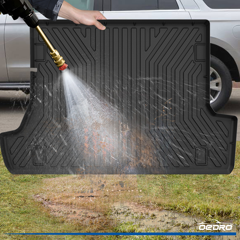 Side view of OEDRO Cargo Liner for 2010-2024 Toyota 4Runner with 3rd Row Seats Floor Mat