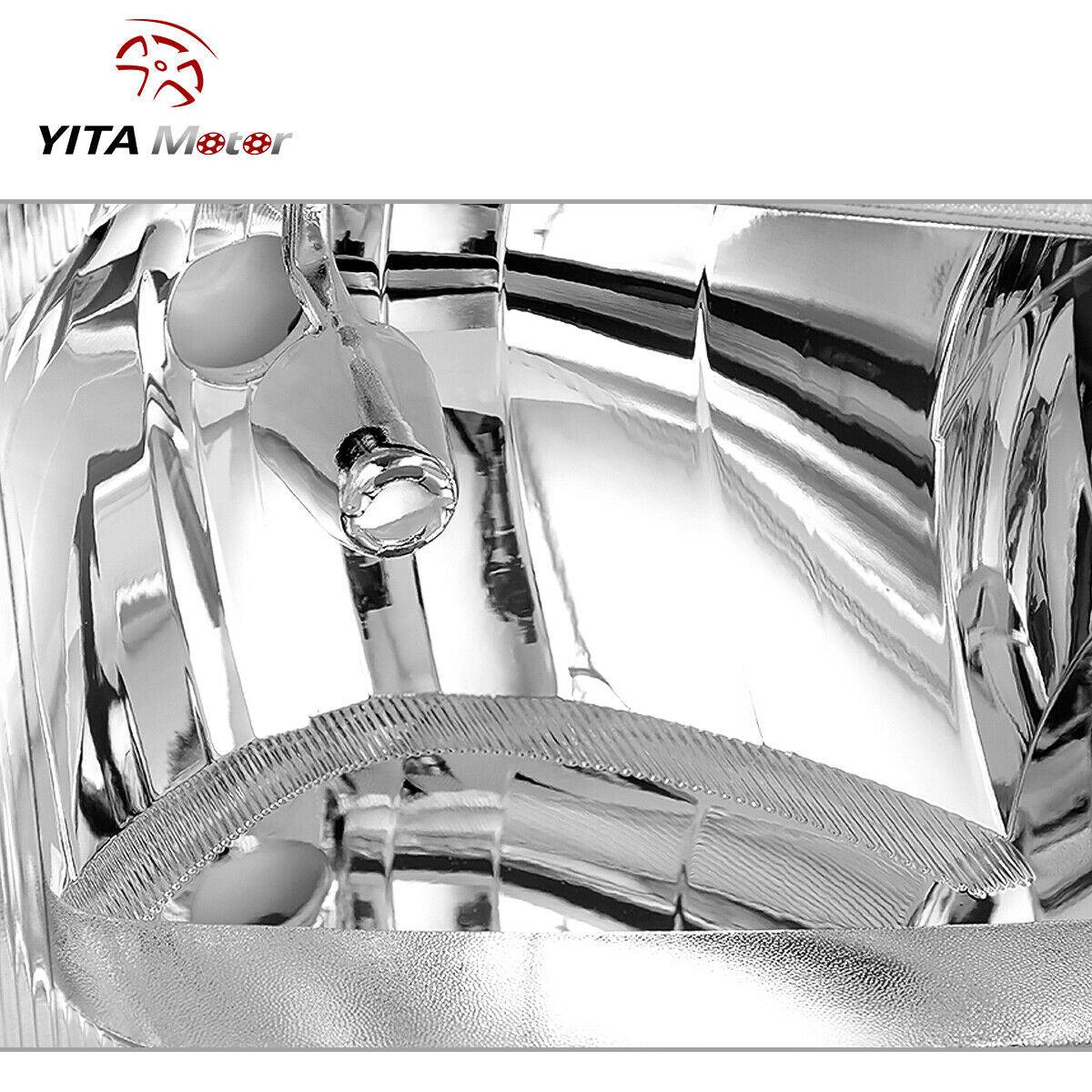Side view of YITAMOTOR® 2003-2006 Chevy Silverado Chroming Headlight + Black Tail Lights Set
