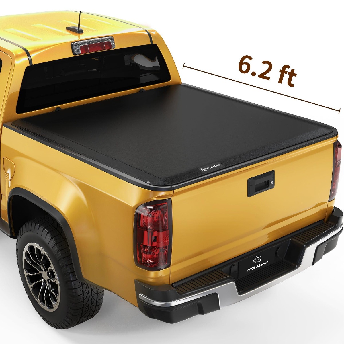 YITAMOTOR® Soft Roll Up Truck Bed Tonneau Cover for 2015-2022 Chevy Colorado/GMC Canyon, Fleetside 6.2 ft Bed
