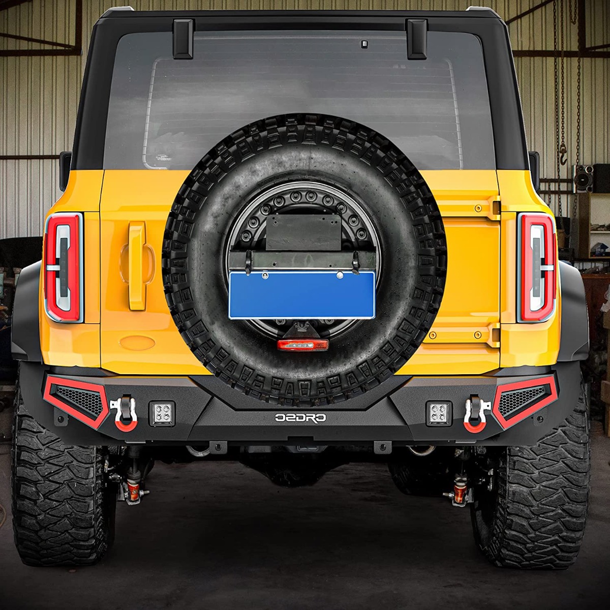 Side view of Rear Bumper for 2021-2025 Ford Bronco | Off Road Full-Width Bumper