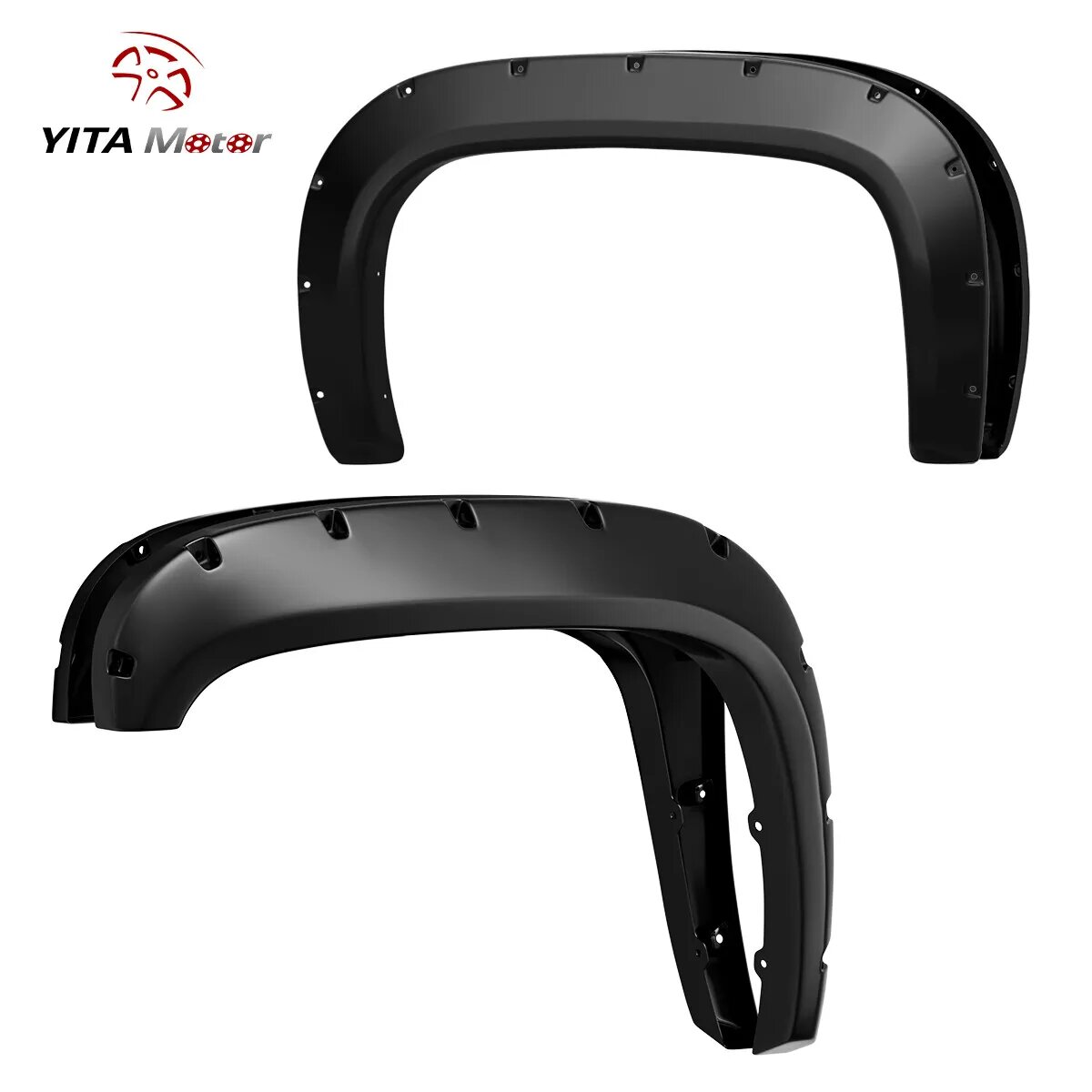 YITAMOTOR® Front & Rear Fender Flares Compatible with 2007-2013 Chevy Silverado 1500 (Only Fit 69.3” Short Bed) (NOT for GMC Sierra), Off-road Smooth