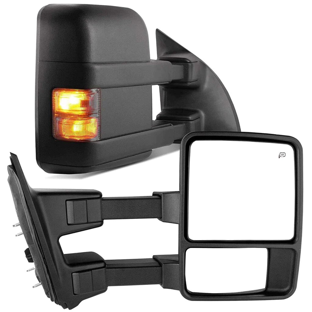 YITAMOTOR® 1999-2007 Ford Super Duty F250 F350 F450 F550 / 01-05 Excursion Power / Heated / Signal Towing Mirrors