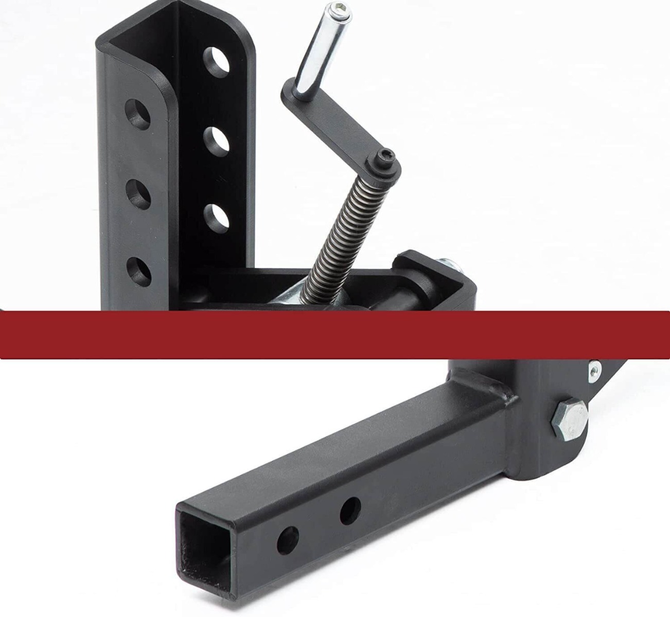Side view of YITAMOTOR® Manual Quick Implement Lift 1-Point Lift System for ATV/UTV With 2-inch Receiver