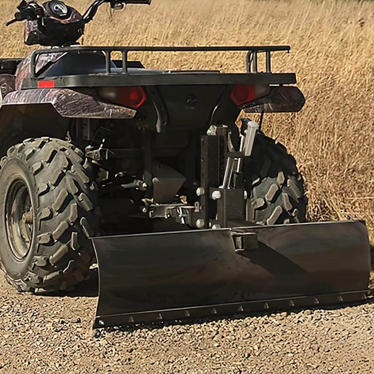 Side view of YITAMOTOR® Manual Quick Implement Lift 1-Point Lift System for ATV/UTV With 2-inch Receiver